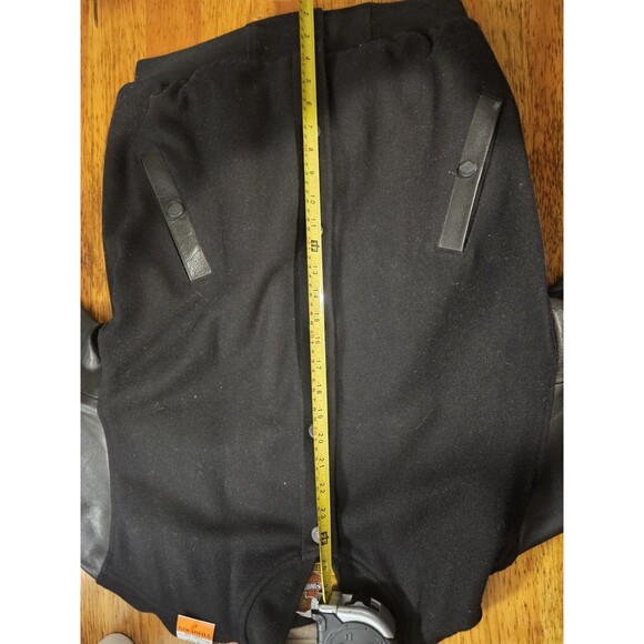 Harley Davidson Jacket Mens Leather/Wool Blend Varsity Jacket Sz S (runs big) - Picture 6 of 7